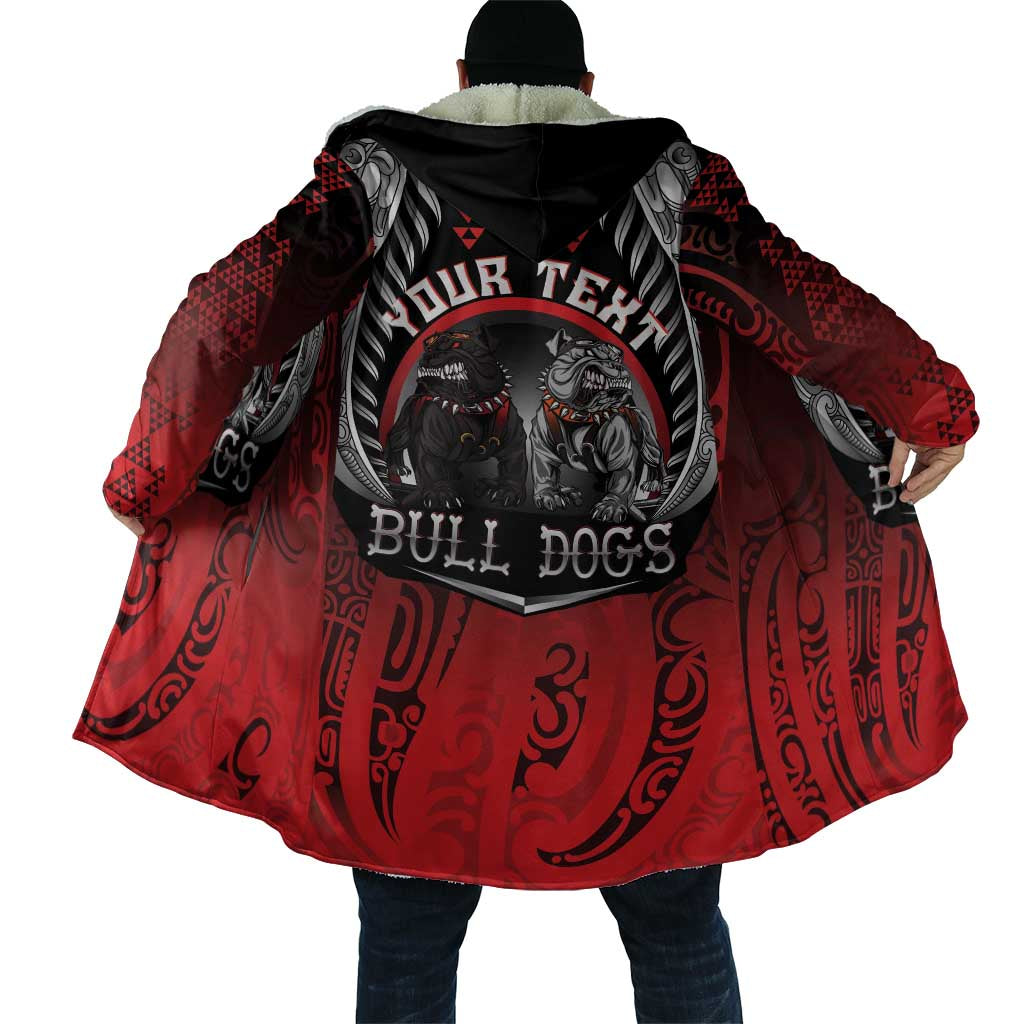 Aotearoa Bulldog Personalised Cloak Maori Kowhaiwhai Motif - Aussie Hoodie