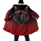 Aotearoa Bulldog Personalised Cloak Maori Kowhaiwhai Motif - Aussie Hoodie