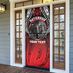 Aotearoa Bulldog Personalised Door Cover Maori Kowhaiwhai Motif - Aussie Hoodie