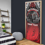 Aotearoa Bulldog Personalised Door Cover Maori Kowhaiwhai Motif - Aussie Hoodie