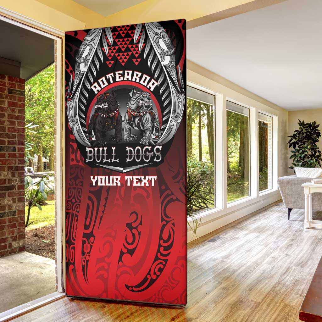 Aotearoa Bulldog Personalised Door Cover Maori Kowhaiwhai Motif - Aussie Hoodie
