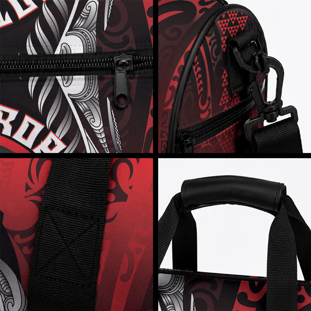 Aotearoa Bulldog Personalised Duffle Bag Maori Kowhaiwhai Motif
