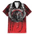 Aotearoa Bulldog Personalised Family Matching Mermaid Dress and Hawaiian Shirt Maori Kowhaiwhai Motif