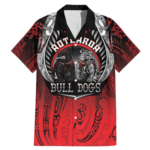 Aotearoa Bulldog Personalised Family Matching Mermaid Dress and Hawaiian Shirt Maori Kowhaiwhai Motif