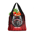Aotearoa Bulldog Personalised Grocery Bag Maori Kowhaiwhai Motif