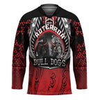 Aotearoa Bulldog Personalised Hockey Jersey Maori Kowhaiwhai Motif - Aussie Hoodie
