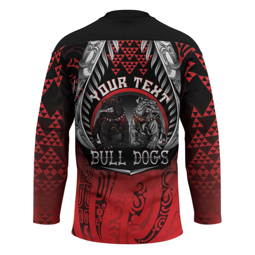 Aotearoa Bulldog Personalised Hockey Jersey Maori Kowhaiwhai Motif - Aussie Hoodie