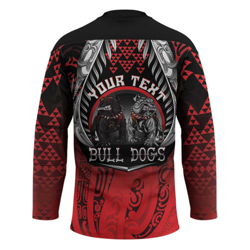 Aotearoa Bulldog Personalised Hockey Jersey Maori Kowhaiwhai Motif - Aussie Hoodie