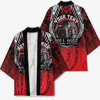 Aotearoa Bulldog Personalised Kimono Maori Kowhaiwhai Motif - Aussie Hoodie