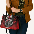 Aotearoa Bulldog Personalised Leather Bag Maori Kowhaiwhai Motif - Aussie Hoodie