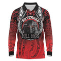 Aotearoa Bulldog Personalised Long Sleeve Polo Shirt Maori Kowhaiwhai Motif