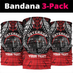 Aotearoa Bulldog Personalised Neck Gaiter Maori Kowhaiwhai Motif - Aussie Hoodie