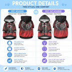 Aotearoa Bulldog Personalised Pet Hoodie Maori Kowhaiwhai Motif