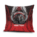 Aotearoa Bulldog Personalised Pillow Cover Maori Kowhaiwhai Motif - Aussie Hoodie