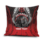 Aotearoa Bulldog Personalised Pillow Cover Maori Kowhaiwhai Motif - Aussie Hoodie