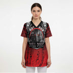 Aotearoa Bulldog Personalised Scrub Top Maori Kowhaiwhai Motif - Aussie Hoodie