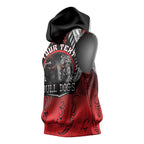 Aotearoa Bulldog Personalised Sleeveless Hoodie Maori Kowhaiwhai Motif - Aussie Hoodie