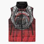 Aotearoa Bulldog Personalised Sleeveless Puffer Jacket Maori Kowhaiwhai Motif - Aussie Hoodie