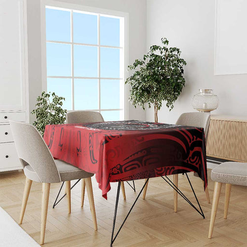 Aotearoa Bulldog Personalised Tablecloth Maori Kowhaiwhai Motif