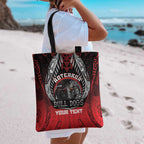 Aotearoa Bulldog Personalised Tote Bag Maori Kowhaiwhai Motif - Aussie Hoodie