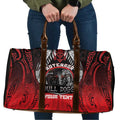 Aotearoa Bulldog Personalised Travel Bag Maori Kowhaiwhai Motif - Aussie Hoodie