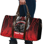 Aotearoa Bulldog Personalised Travel Bag Maori Kowhaiwhai Motif - Aussie Hoodie