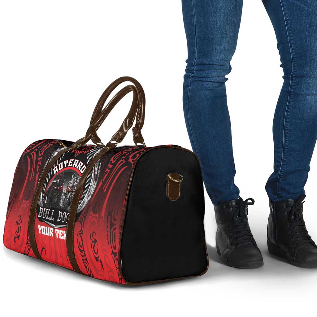Aotearoa Bulldog Personalised Travel Bag Maori Kowhaiwhai Motif - Aussie Hoodie