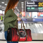 Aotearoa Bulldog Personalised Travel Bag Maori Kowhaiwhai Motif - Aussie Hoodie