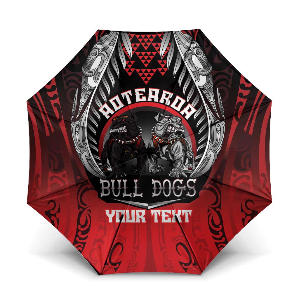 Aotearoa Bulldog Personalised Umbrella Maori Kowhaiwhai Motif - Aussie Hoodie