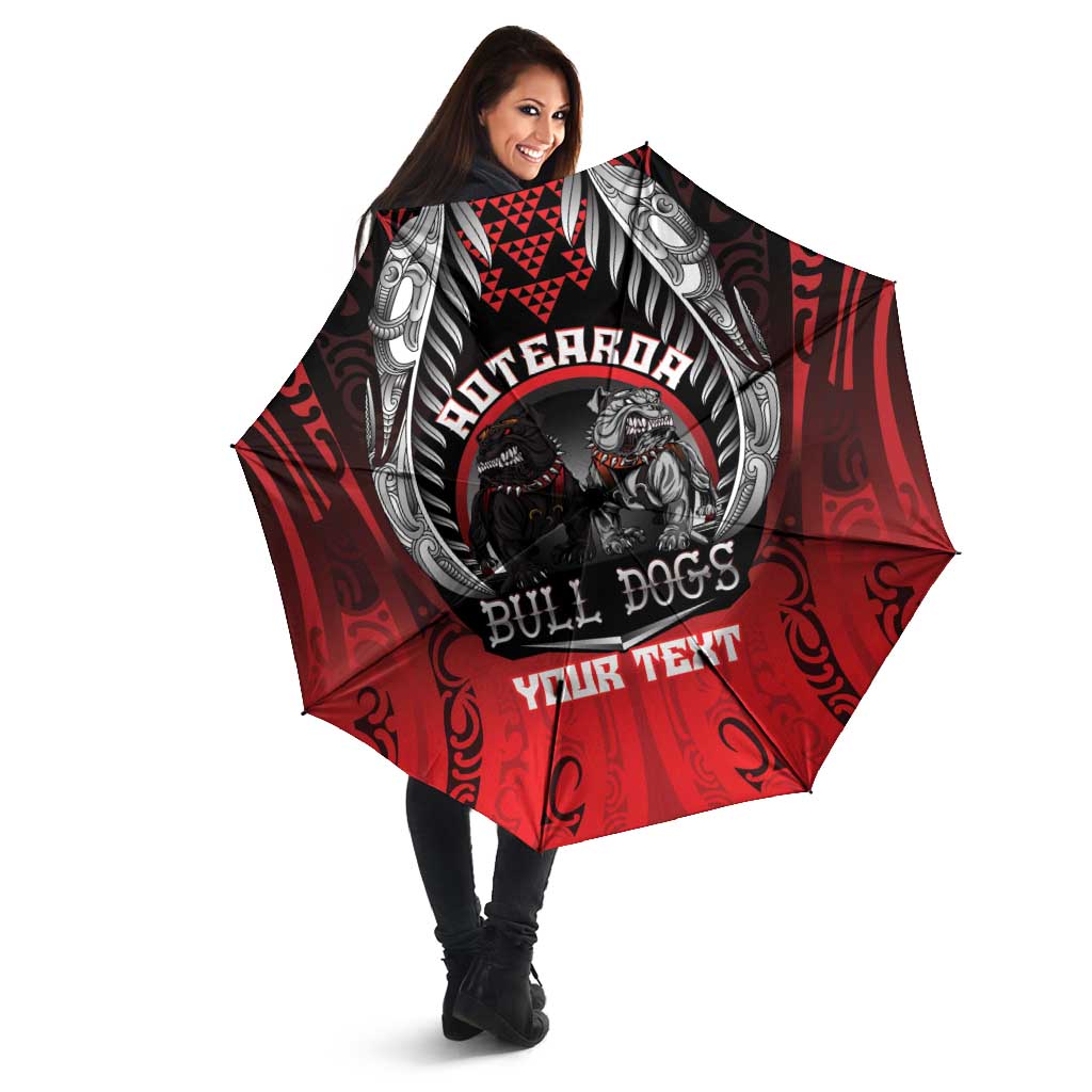 Aotearoa Bulldog Personalised Umbrella Maori Kowhaiwhai Motif - Aussie Hoodie