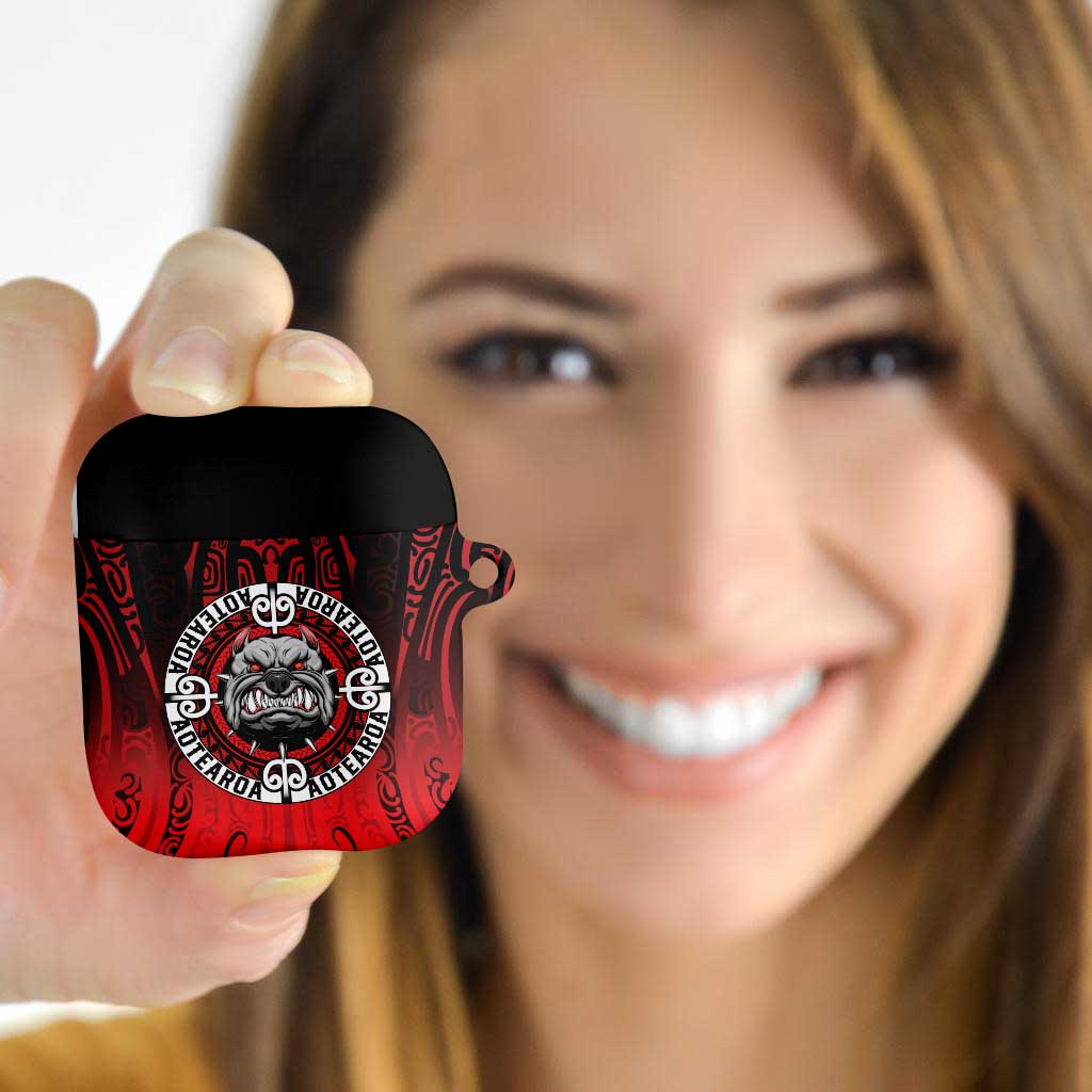 Aotearoa Bulldog AirPods Case New Zealand Kowhaiwhai Tribal - Aussie Hoodie