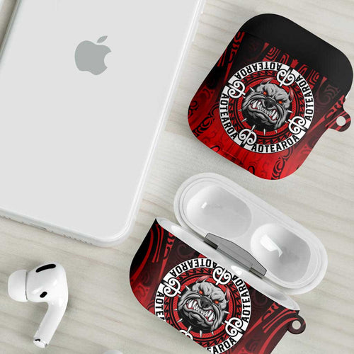 Aotearoa Bulldog AirPods Case New Zealand Kowhaiwhai Tribal - Aussie Hoodie