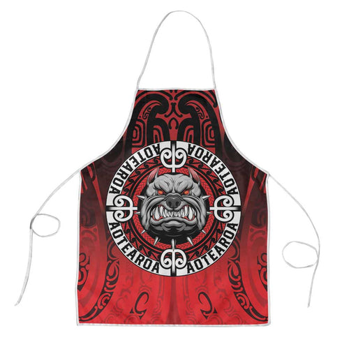 Aotearoa Bulldog Apron New Zealand Kowhaiwhai Tribal - Aussie Hoodie