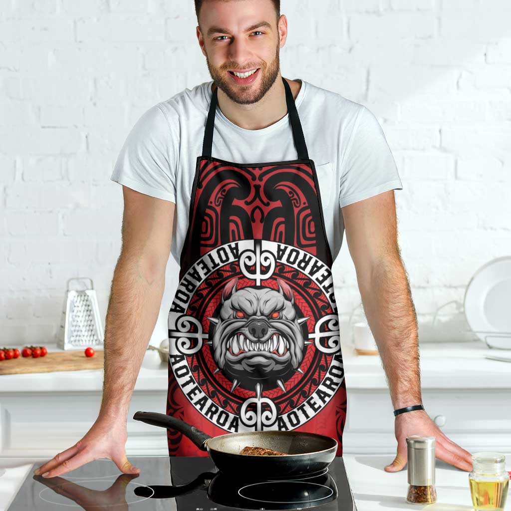 Aotearoa Bulldog Apron New Zealand Kowhaiwhai Tribal - Aussie Hoodie