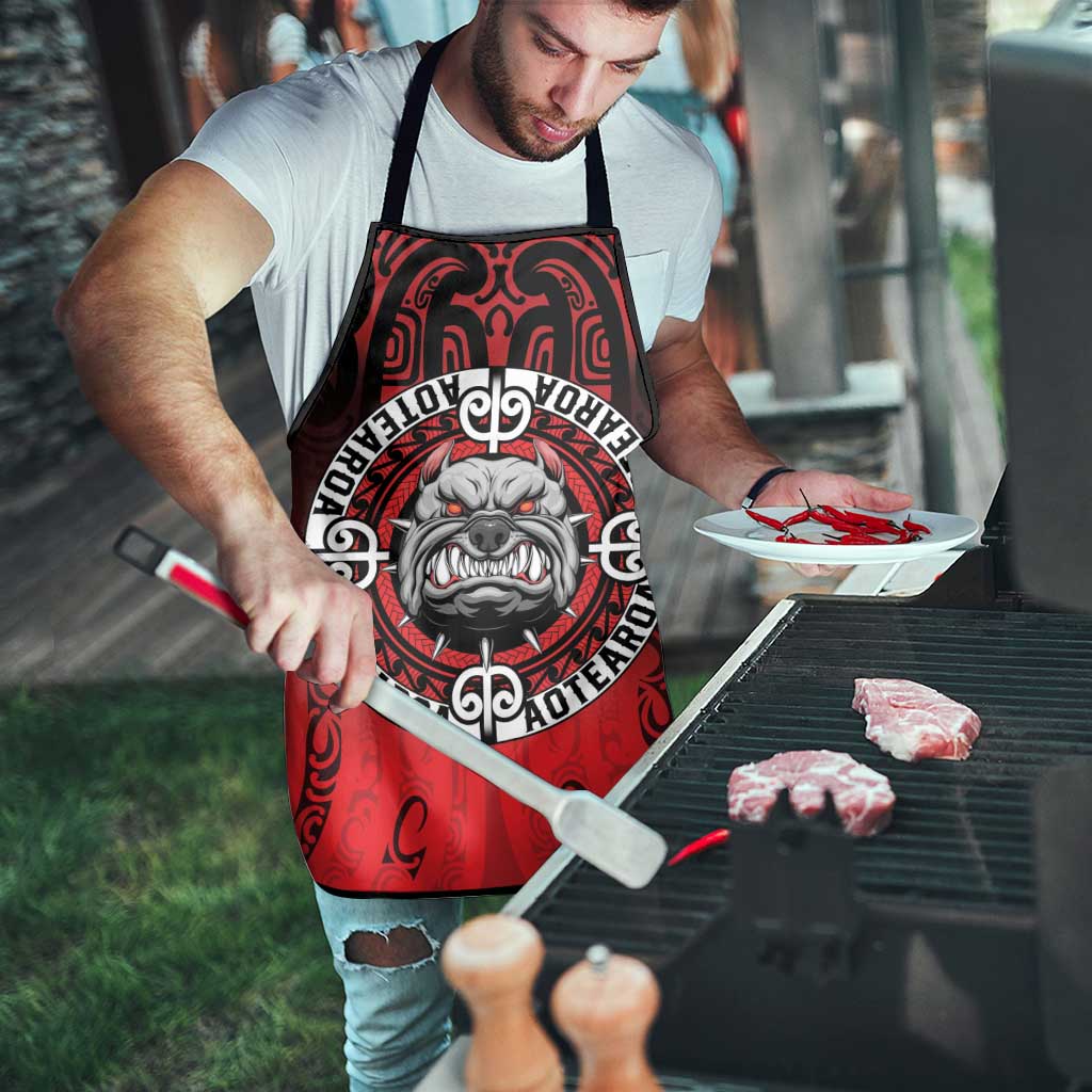 Aotearoa Bulldog Apron New Zealand Kowhaiwhai Tribal - Aussie Hoodie
