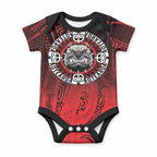 Aotearoa Bulldog Baby Onesie New Zealand Kowhaiwhai Tribal