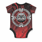 Aotearoa Bulldog Baby Onesie New Zealand Kowhaiwhai Tribal