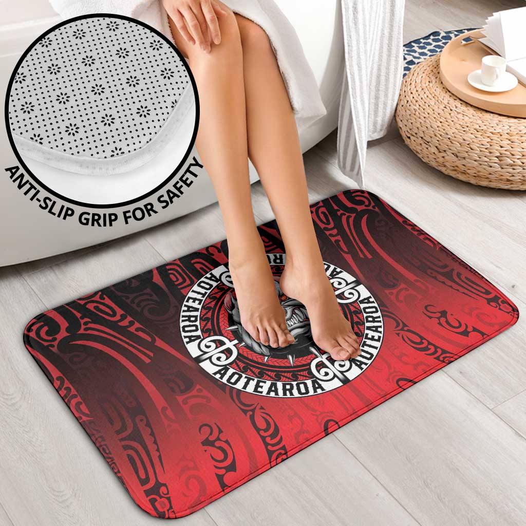 Aotearoa Bulldog Bathroom Set New Zealand Kowhaiwhai Tribal - Aussie Hoodie