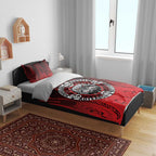 Aotearoa Bulldog Bedding Set New Zealand Kowhaiwhai Tribal