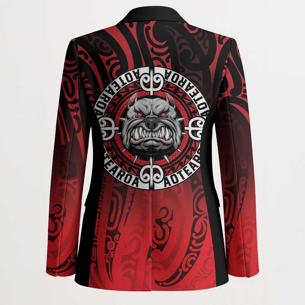 Aotearoa Bulldog Blazer New Zealand Kowhaiwhai Tribal - Aussie Hoodie