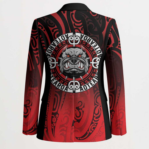 Aotearoa Bulldog Blazer New Zealand Kowhaiwhai Tribal - Aussie Hoodie