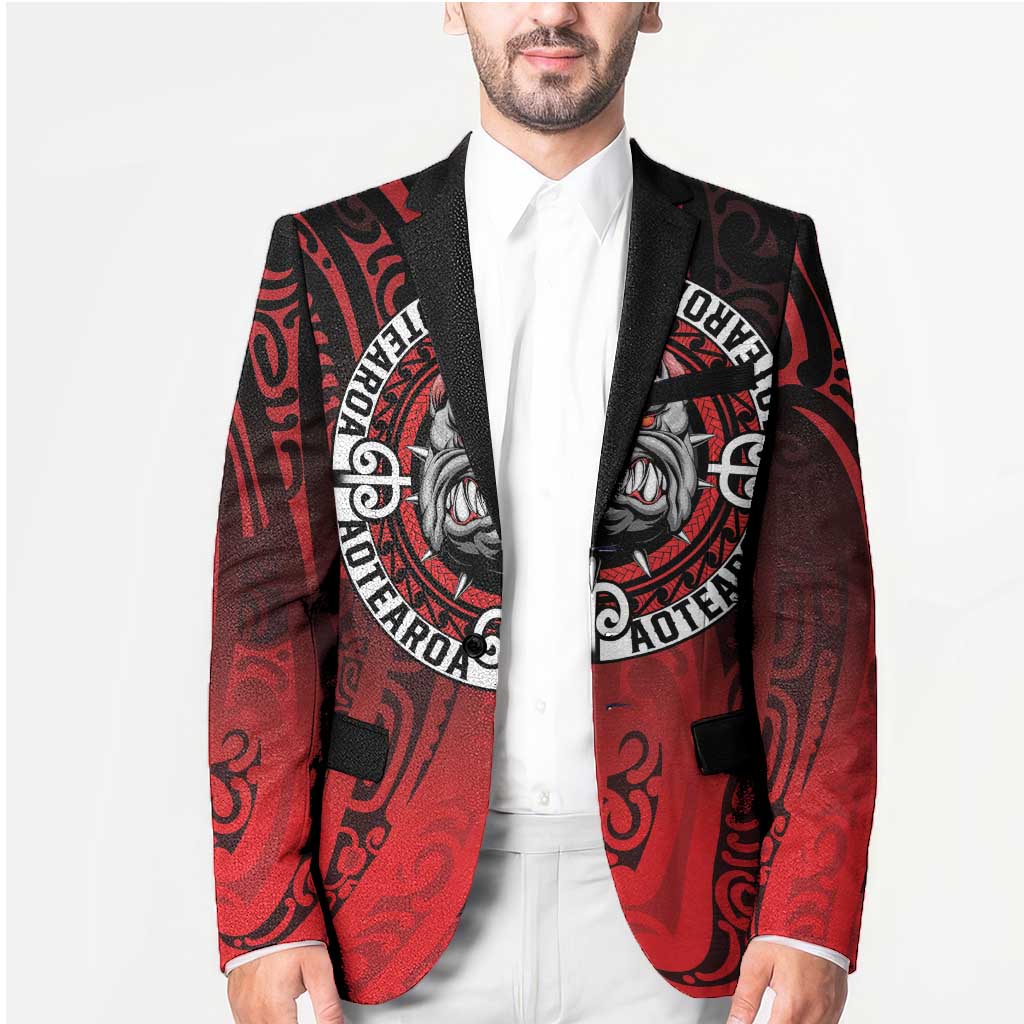 Aotearoa Bulldog Blazer New Zealand Kowhaiwhai Tribal - Aussie Hoodie