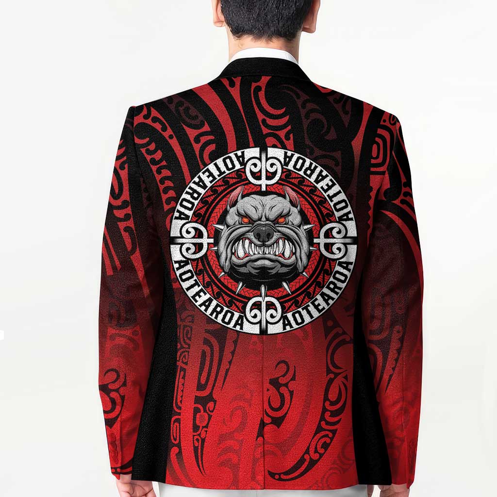 Aotearoa Bulldog Blazer New Zealand Kowhaiwhai Tribal - Aussie Hoodie