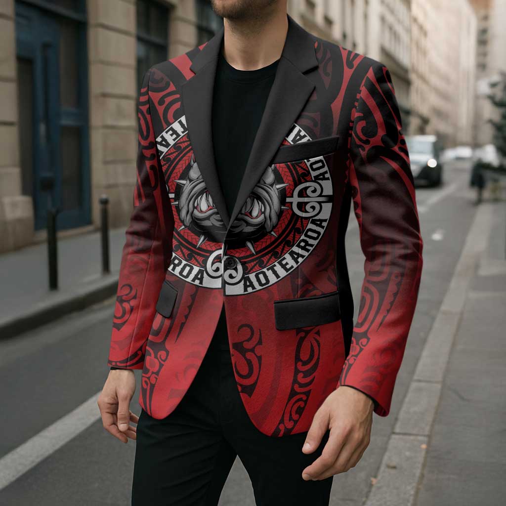 Aotearoa Bulldog Blazer New Zealand Kowhaiwhai Tribal - Aussie Hoodie