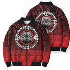 Aotearoa Bulldog Bomber Puffer Jacket New Zealand Kowhaiwhai Tribal - Aussie Hoodie