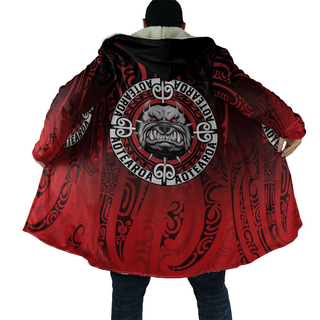 Aotearoa Bulldog Cloak New Zealand Kowhaiwhai Tribal - Aussie Hoodie
