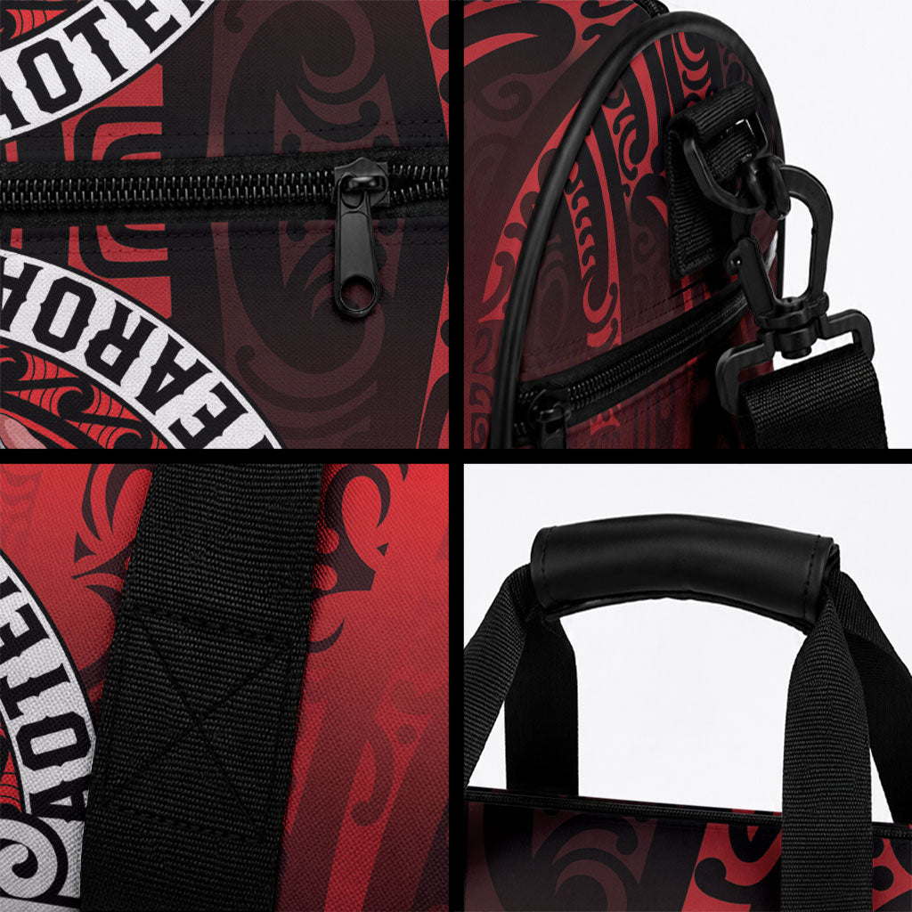 Aotearoa Bulldog Duffle Bag New Zealand Kowhaiwhai Tribal