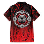 Aotearoa Bulldog Family Matching Long Sleeve Bodycon Dress and Hawaiian Shirt New Zealand Kowhaiwhai Tribal