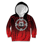 Aotearoa Bulldog Kid Hoodie New Zealand Kowhaiwhai Tribal