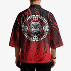 Aotearoa Bulldog Kimono New Zealand Kowhaiwhai Tribal - Aussie Hoodie